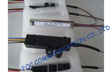 พัดลมแบบริบบิ้นจาก Fiber Plc Splitter 1 × 32 สำหรับการกระจายสัญญาณออฟติคัล