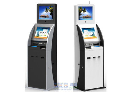 จอแสดงผลดิจิตอล Kiosk เหล็กรีดเย็น 17 นิ้วพร้อมโมดูลสแกนบัตรประจำตัวประชาชน