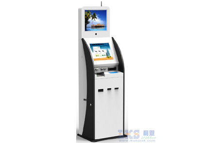 จอแสดงผลดิจิตอล Kiosk เหล็กรีดเย็น 17 นิ้วพร้อมโมดูลสแกนบัตรประจำตัวประชาชน